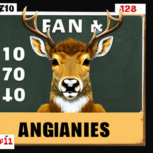 prisoner deer with angry face, scars and holding number board
