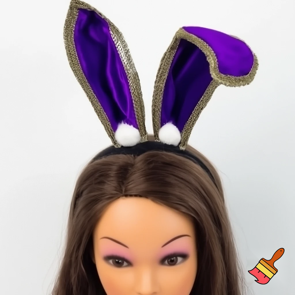 Easter bunny top hat headband, purple and white gold and silver top hat black purple dark purple special hat in delicate