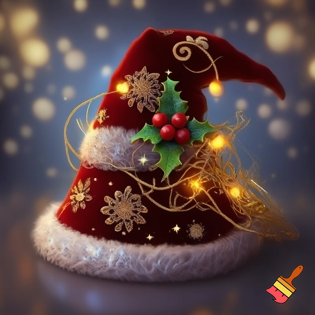 Christmas wizard hat