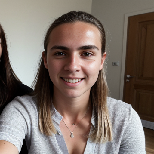 Goretzka and Vanessa at the house