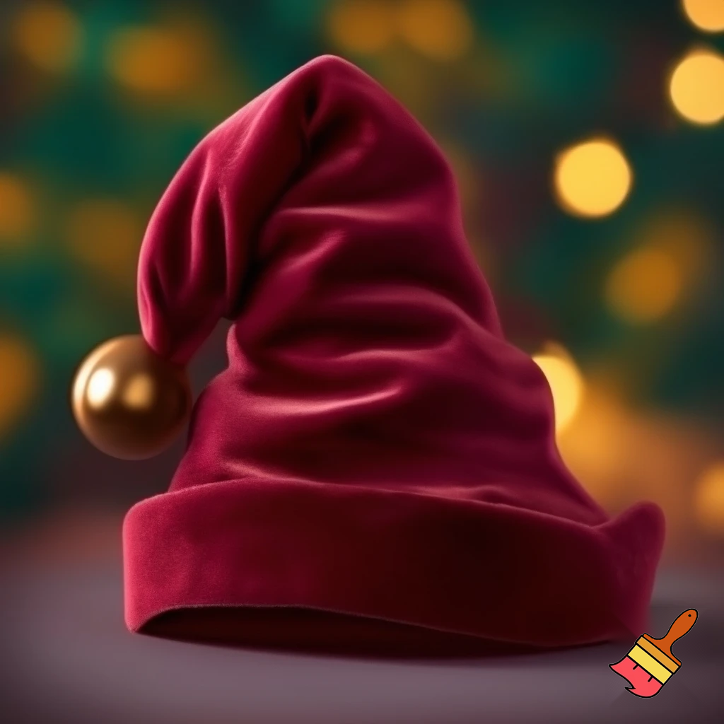 Christmas velvet hat elf on the shelf hat velvet