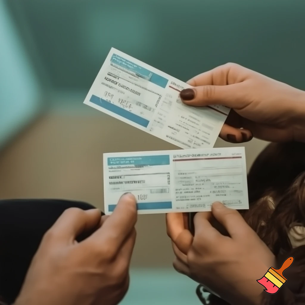 Ultra realistic photo, only hands visible, no faces.
A man’s hand (slightly slim) and a woman’s hand (slightly fuller) holding two real airline paper tickets.
Destination on both tickets: Moscow (SVO).
Passenger names clearly printed:
1. Mohammadnaser Ataei Qaracheh
2. Arezoo Ataei Qaracheh
Background: Imam Khomeini International Airport, blurred, natural airport lighting.
Tickets look real, slightly worn, not too clean, mild folds.
Camera angle slightly top-down, like a mobile phone photo.
No Persian text, black simple font, off-white paper tickets.
Natural colors, documentary travel photo style.

