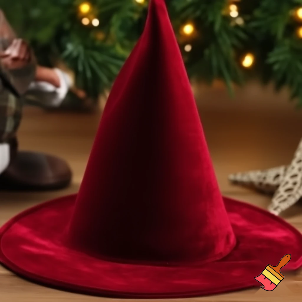 Wizard Christmas hat, wizard Christmas hat, Santa Claus hat velvet fabric