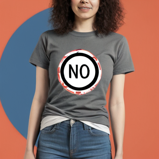 "NO REPLY ALL" on a t-shirt with a circle and a red line through the circle