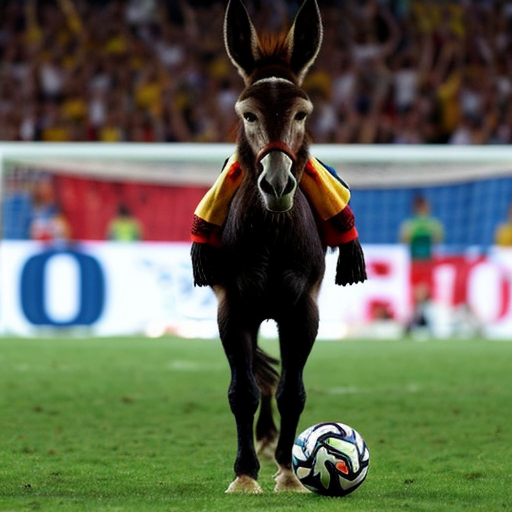 donkey winning world cup football