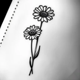 april birth flower tattoo