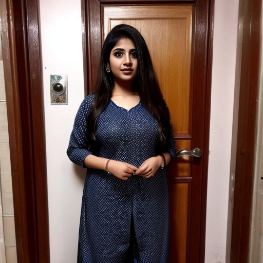 25 year old Punjabi girl weared only transparent salwar ,showing little black hairy pussy while salwar ,round nude boobs ,standing in the door step 