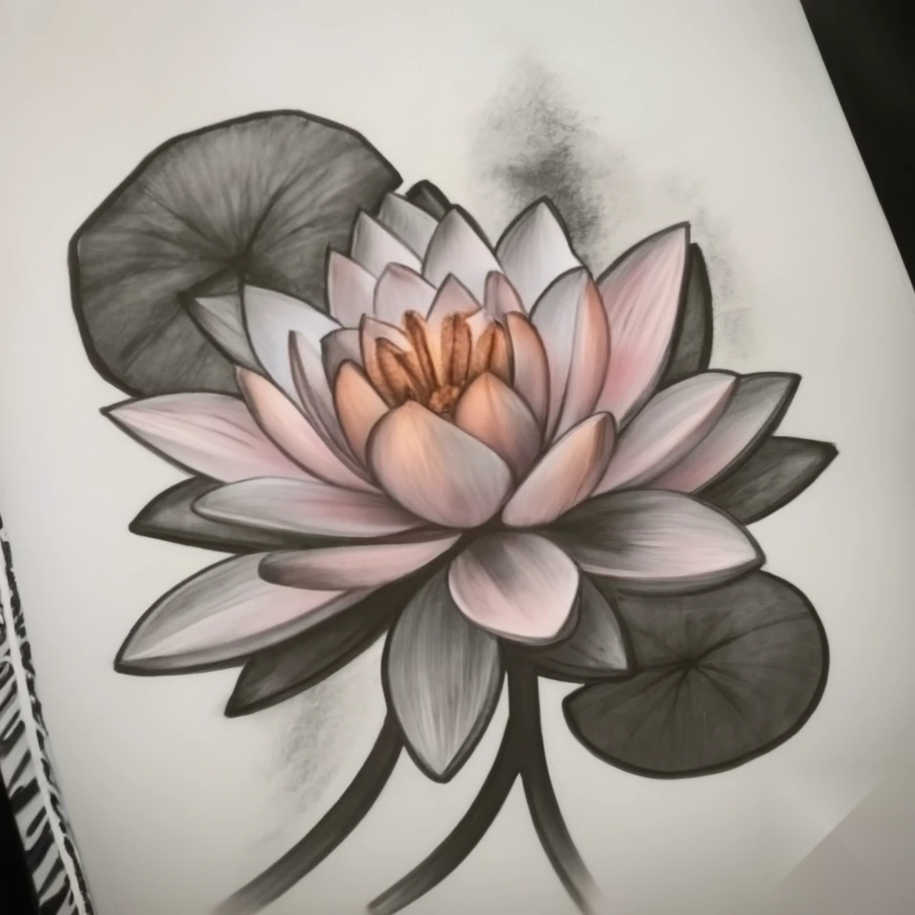 july birth flower tattoo