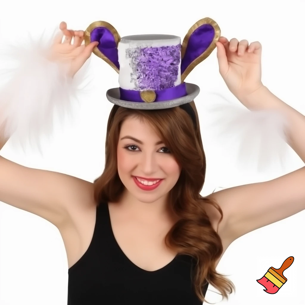 Easter bunny top hat headband, purple and white gold and silver top hat black purple dark purple special hat in delicate purple white, purple and white gold