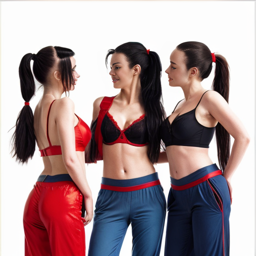 90's disney's 2d aladdin style comic dark blue background and panels of panel 1 a black haired ponytail woman with blue skin , blue harem pants, red bra and red sash and red curved slippers and with three heads walking towards viewer. panel 2 the head in the middle of the three headed black haired ponytail woman with blue skin , blue harem pants, red bra and red sash and red curved slippers is looking at the left head and the right head of the three headed the black haired ponytail  woman with blue skin , blue harem pants, red bra and red sash and red curved slippers. Panel 3 the middle head of the three headed black haired ponytail woman with blue skin , blue harem pants, red bra and red sash and red curved slippers is making a kiss face and still walking towards viewer. Panel 4 but then the two heads of the three headed the black haired ponytail barefoot woman with blue skin , blue harem pants, red bra and red sash did the same. Panel 5 then the three heads of the three headed black haired ponytail woman with blue skin , blue harem pants, red bra and red sash and red curved slippers started kissing the viewer. Panel 6 then the three headed black haired ponytail  woman with blue skin , blue harem pants, red bra and red sash and red curved slippers then turns around and raising her arms then swaying her hips. Panel 7 while the the three headed black haired ponytail woman with blue skin , blue harem pants, red bra and red sash and red curved slippers is shaking her butt a triangle shaped patch was on the her butt of her blue harem pants.