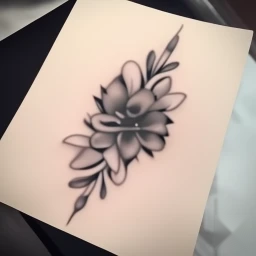 march birth flower tattoo