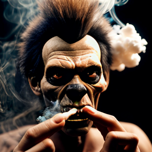 a monster that Possessed toys a puff of smoke