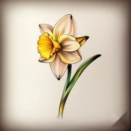 march birth flower tattoo