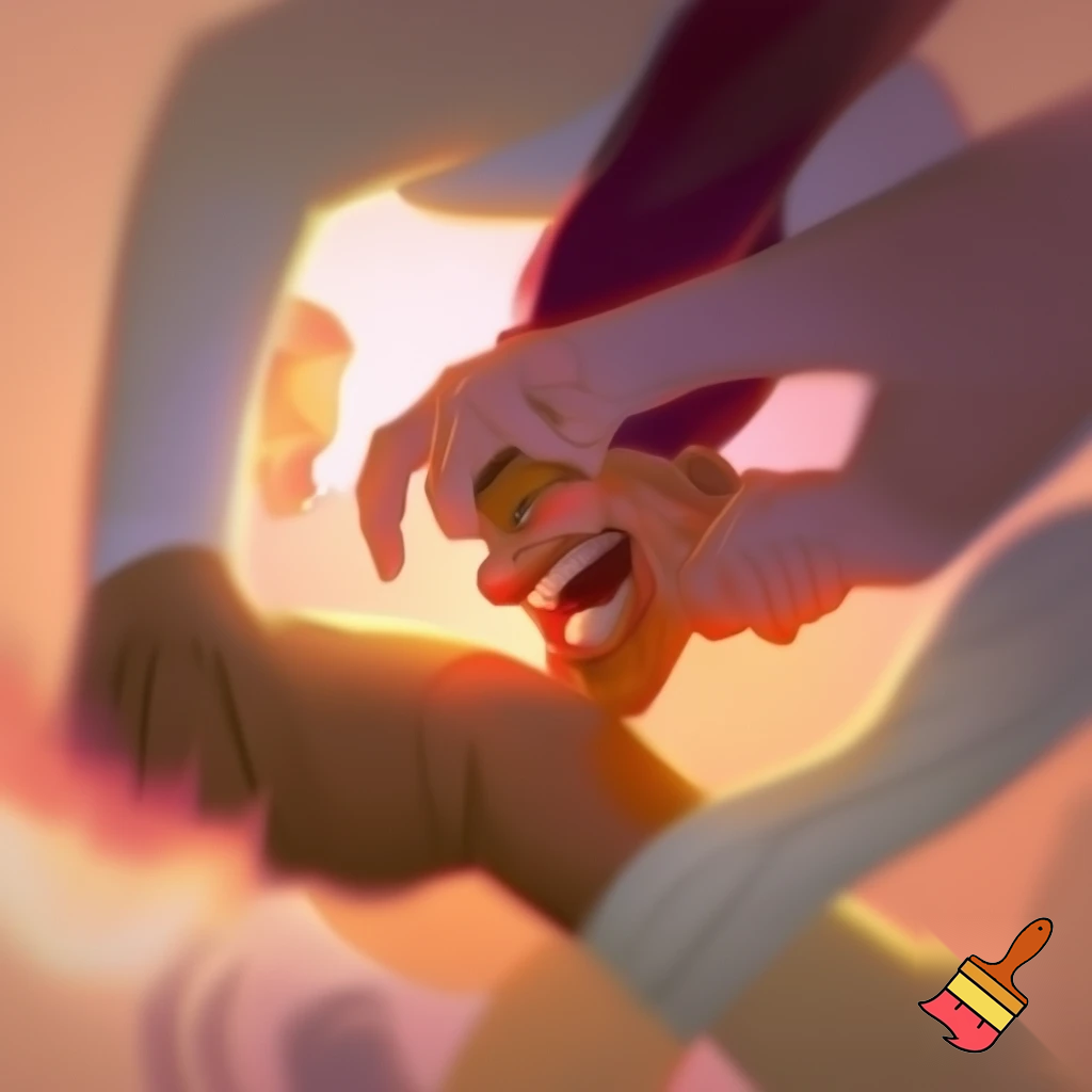 A person getting tickle tortured