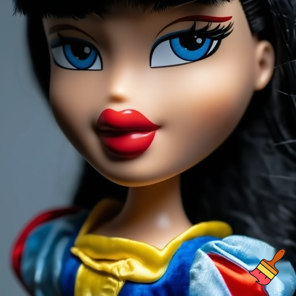 Close up Bratz Snow White doll 