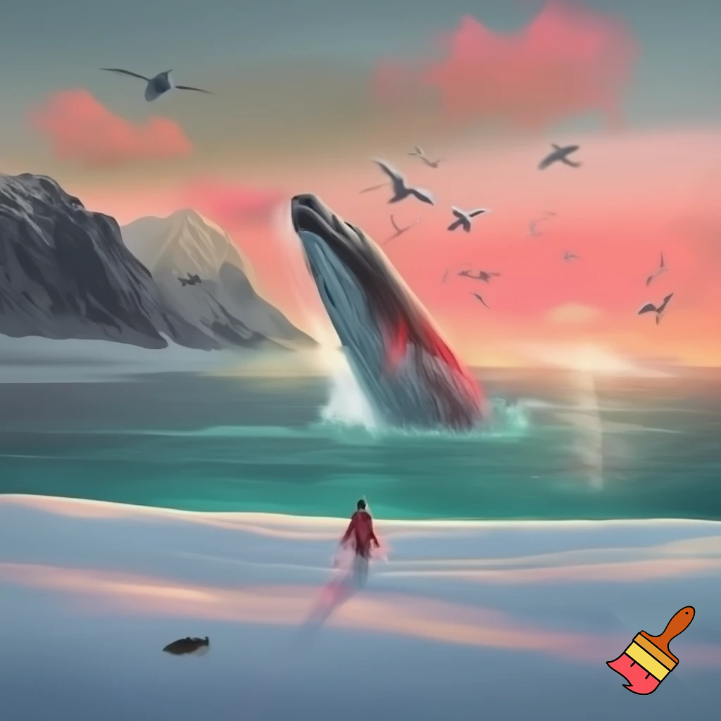 The sky was wrapped in a warm blanket of clouds whilst the sun peeped through.As I looked up,the seagulls cried out loudly as they gracefully flew across the sky.As I began walking across the velvety snow my cheeks turned bright red and my nose began to drip out water.When I opened my mouth a cloud of smoke burst out.

The mountains were grey and black.As I looked into the sky the clouds turned a bright pink and orange as they moved closer together like a happy family.The temperature dropped even lower and my legs felt like they were about to freeze  but i kept walking and didn't give up.The snow went onto my face and my hands started to become even colder but i still didn’t give up.

The waves splashed into the sky and sprayed onto my face.Whilst I wasn't looking a whale splashed out the water and into the sky my stomach dropped in shock.The water was a calm blue and green and I saw a turtle through it.
