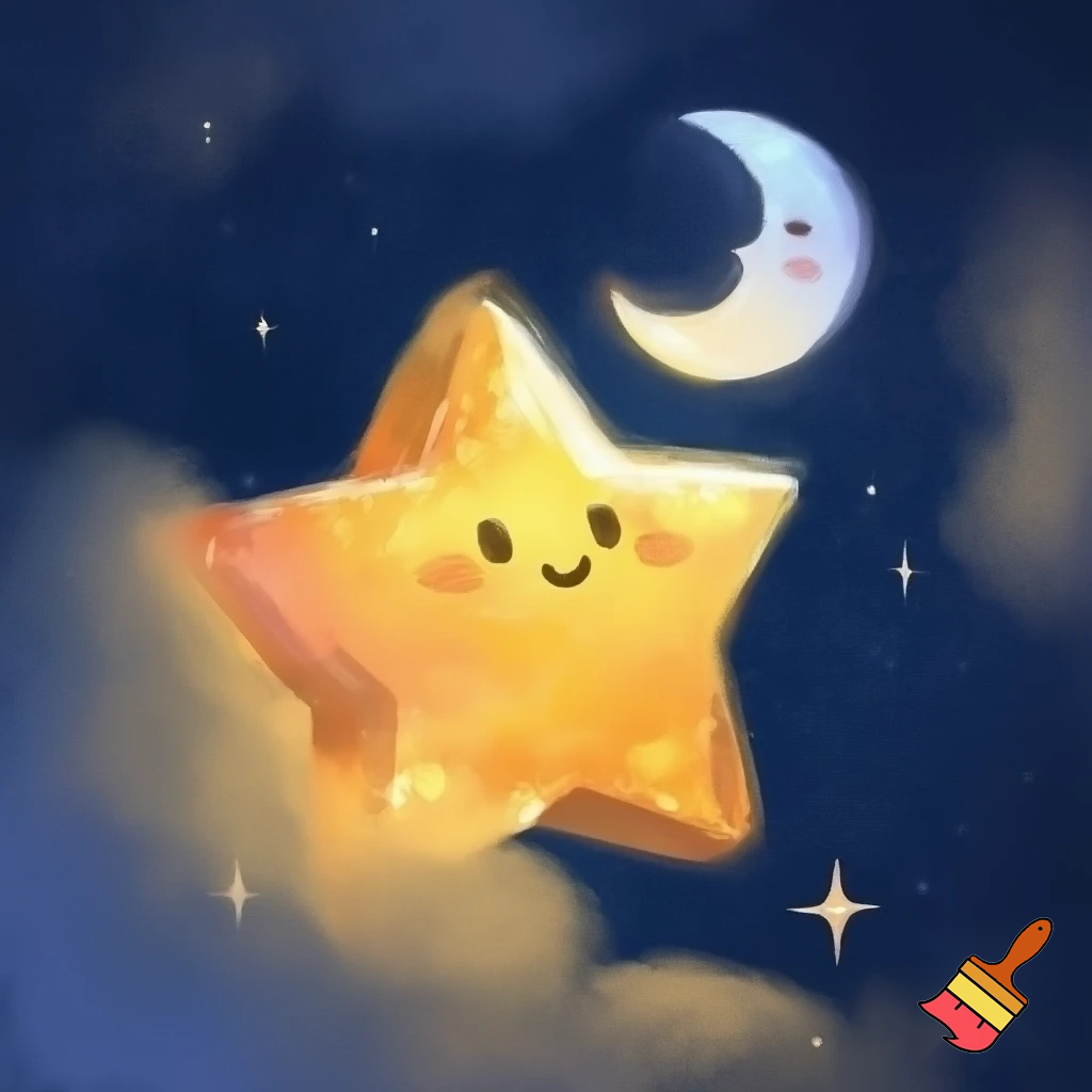 Star and the moon cartoon