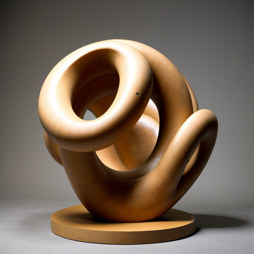 abstract biomorphic sculpture rounded edges tall
