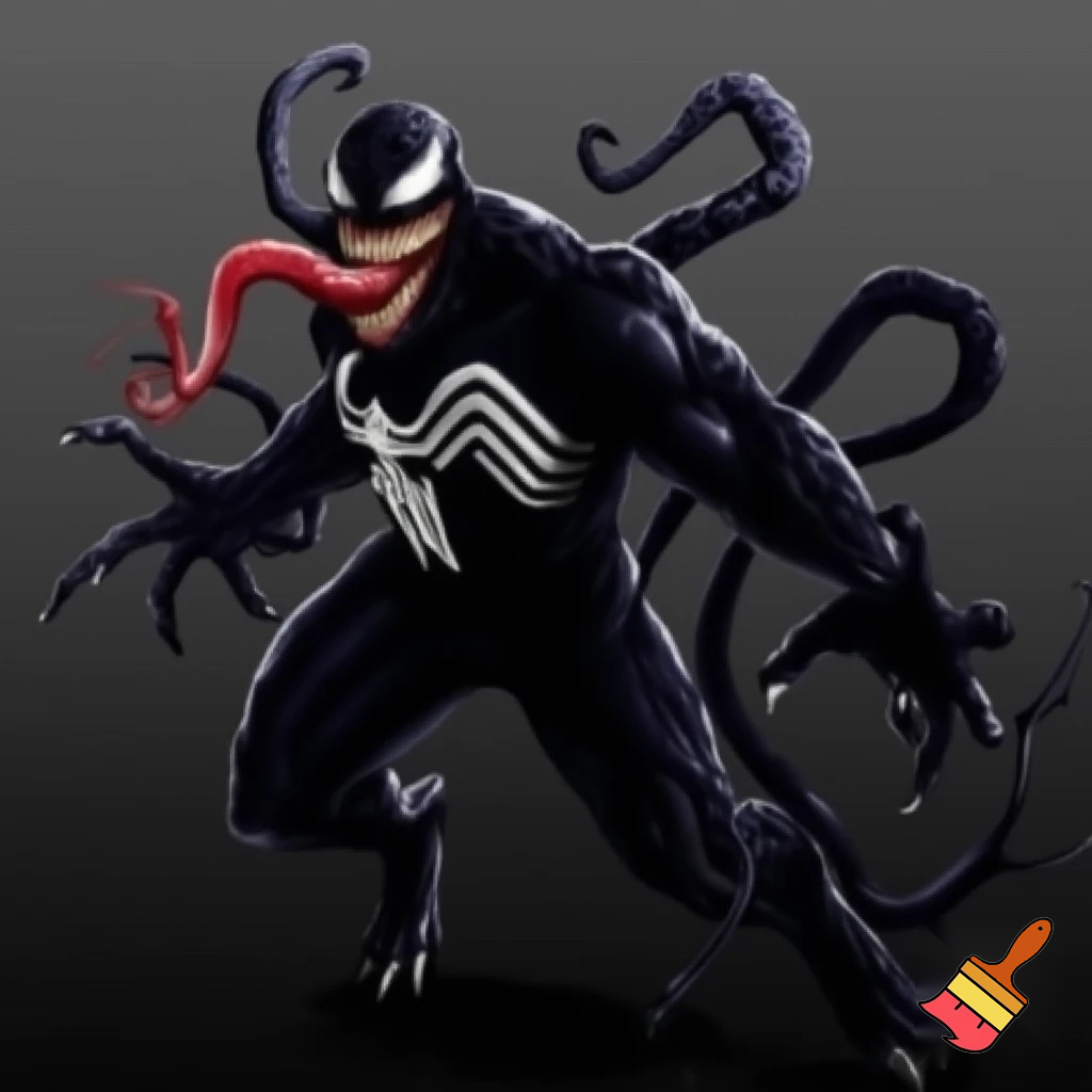 Venom with an endomorph type of body