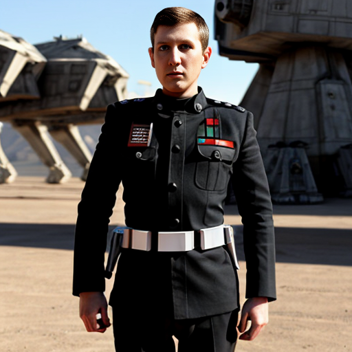 Crée moi un officier impérial de Star wars en tenue de combat