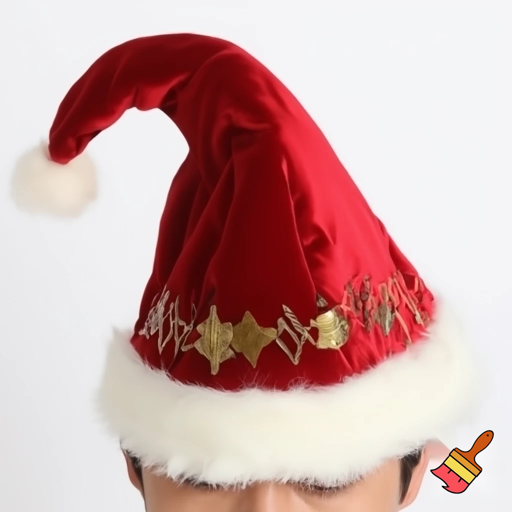  costume wizard hat Christmas hat costume red Santa Claus hat velvet