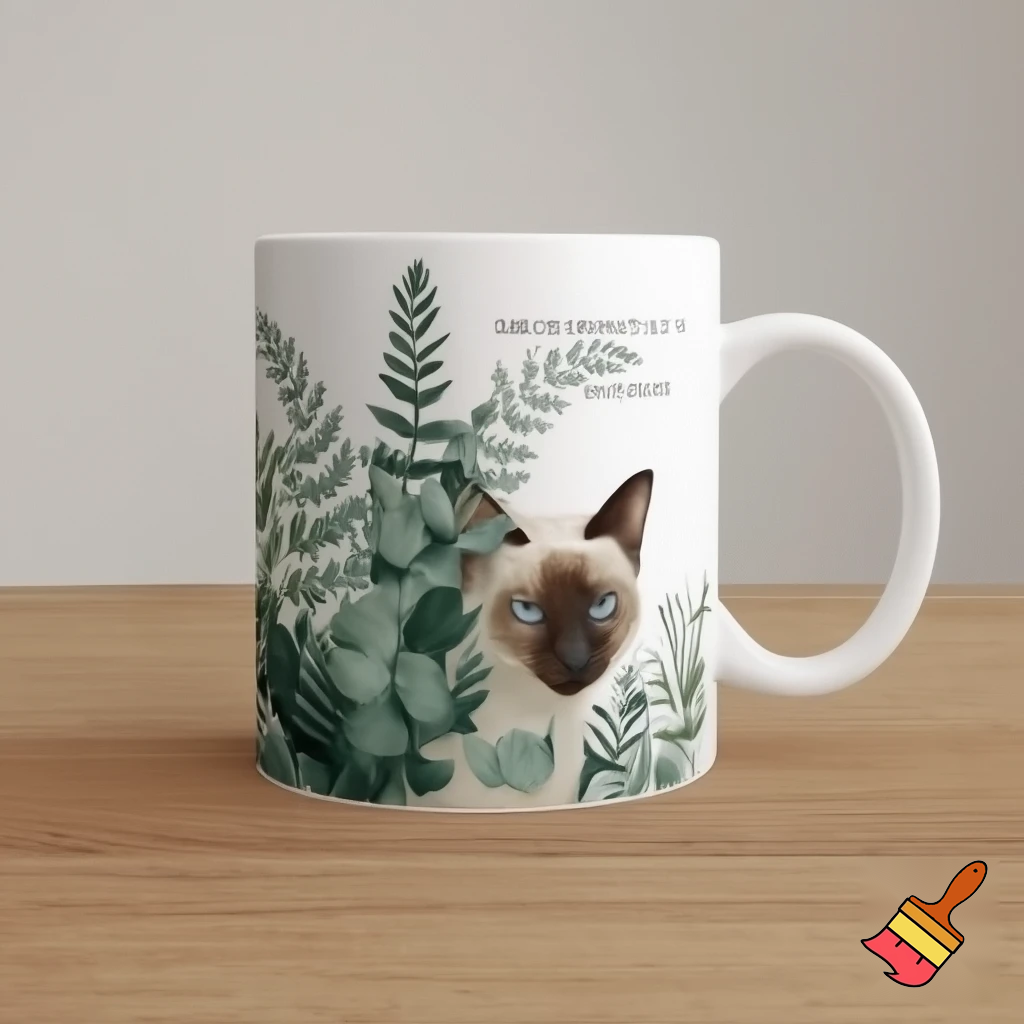 i want a coffe mug wrap
in which you have to add a cat, here cat is a hidden sign 
i want it for my bf
also add some quote 
most important our relationship is private 

