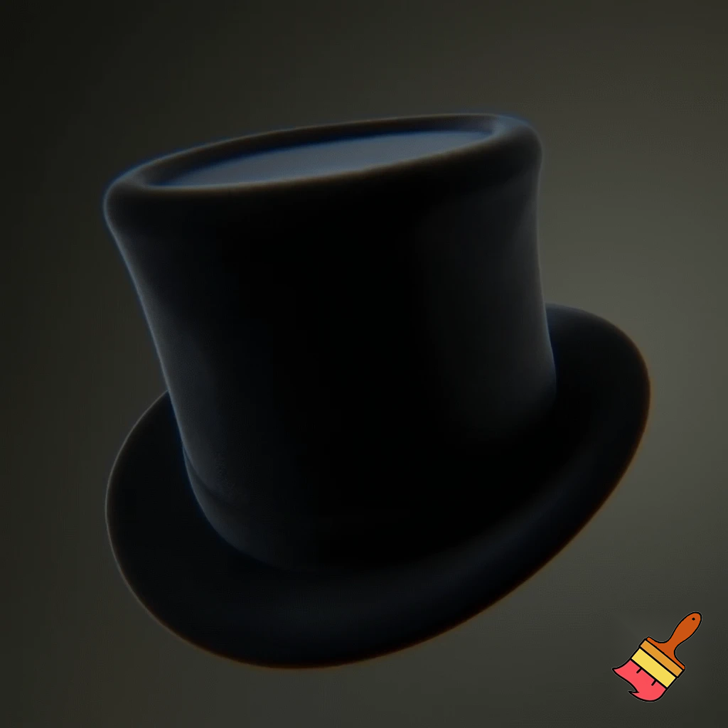 Melbourne Cup top hat velvet
A dark black top hat