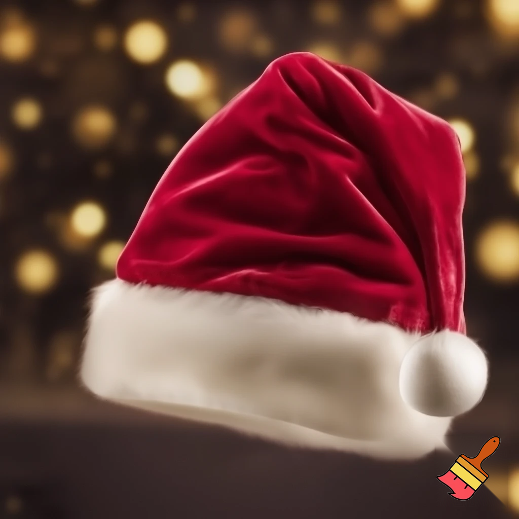 Christmas hat, Santa Claus hat velvet hat offensive hat