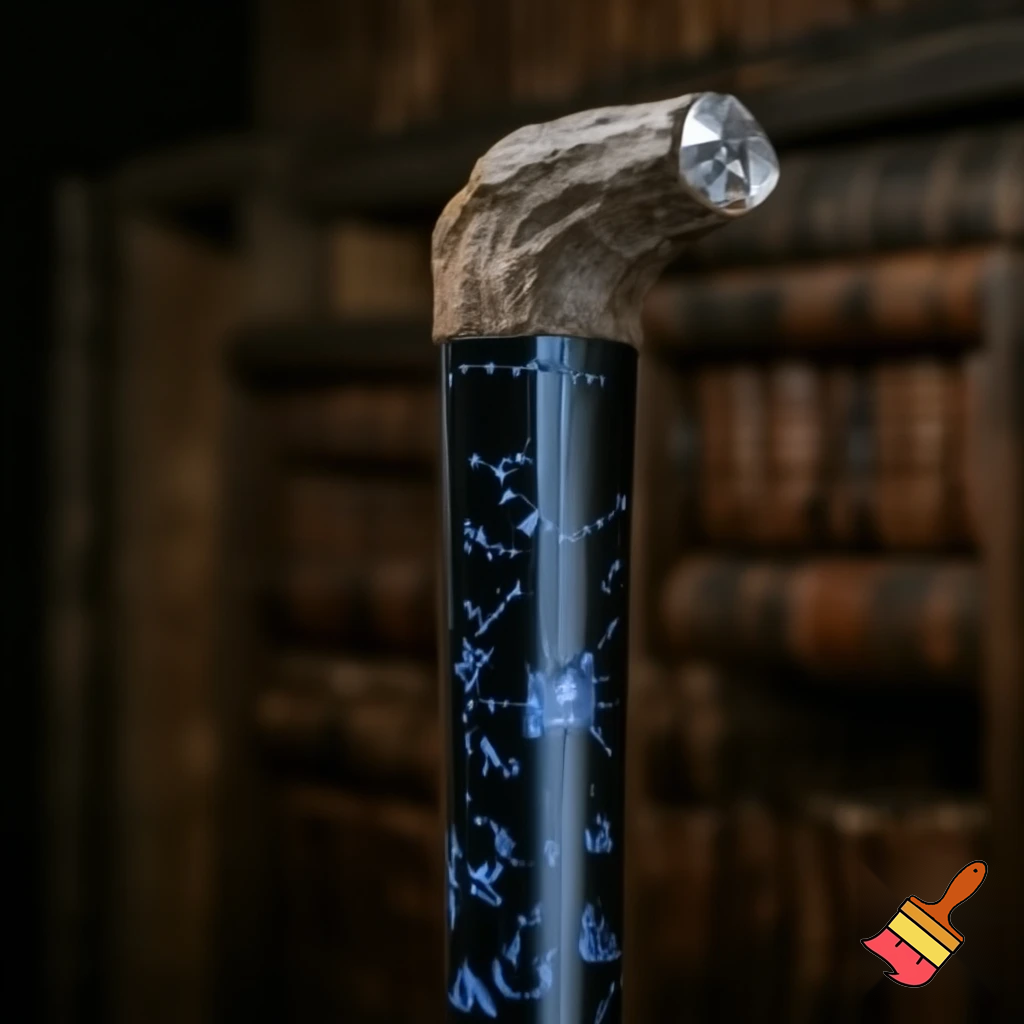 Magical style walking stick