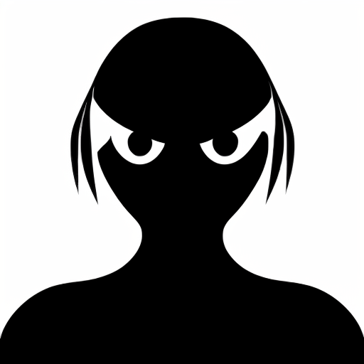 Misterious glowing human eyes dark shadows eerie black background
