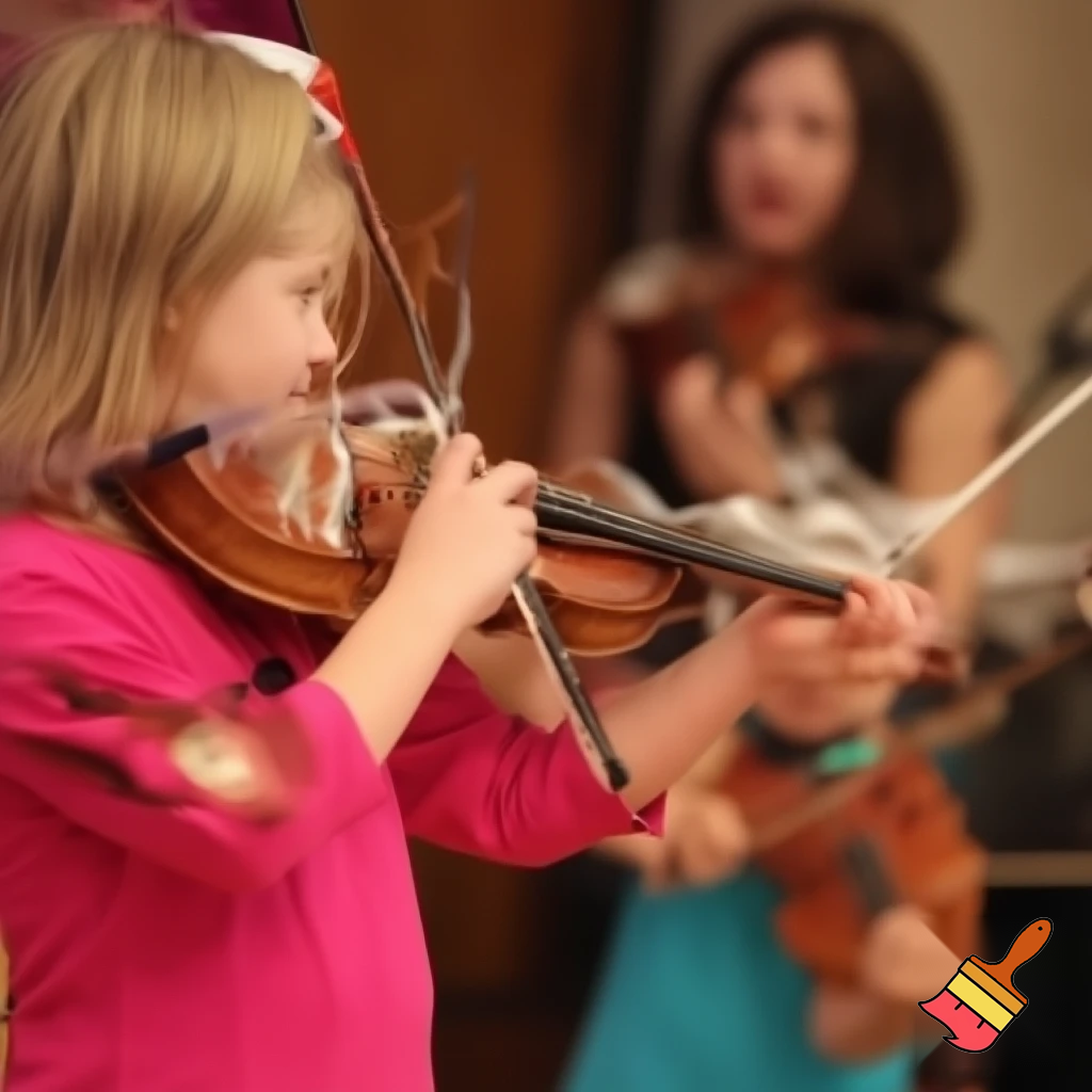 A little girl kid's show