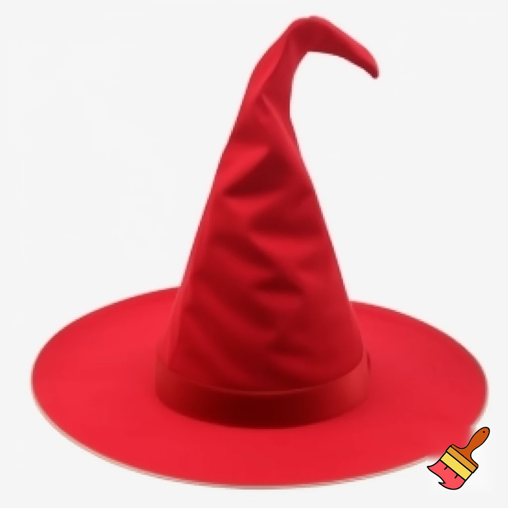 Christmas wizard hat a red one