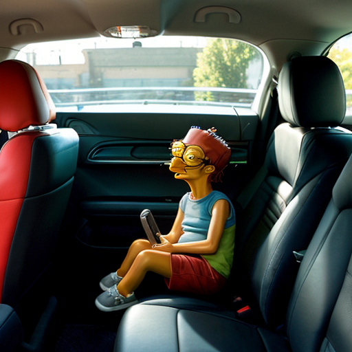 The simpson backseat car Lisa talk July 2016