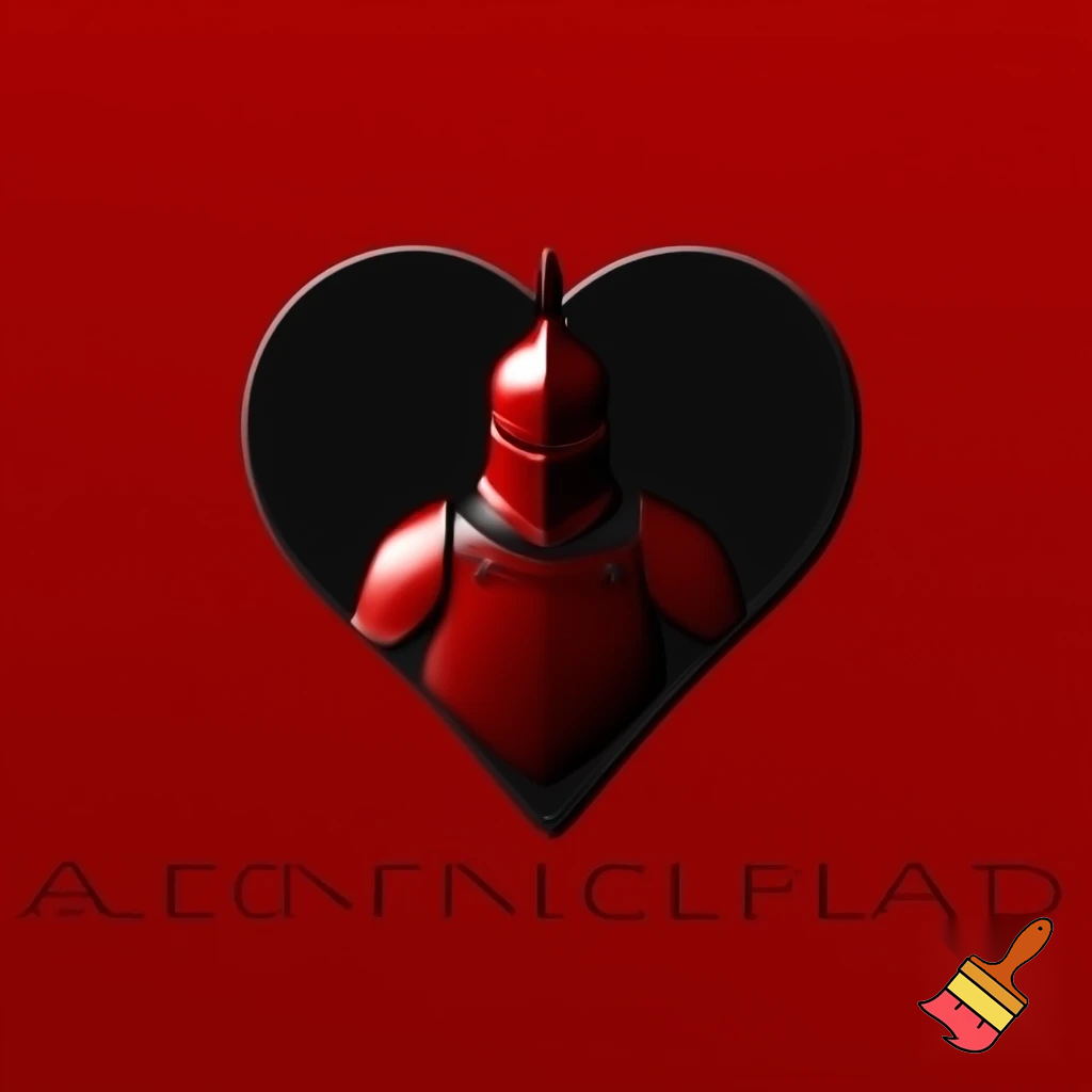 Counseling office logo that says fairview counseling with a templar night and a heart pt something somewhere to show the counselors care about the school. Red and black theme