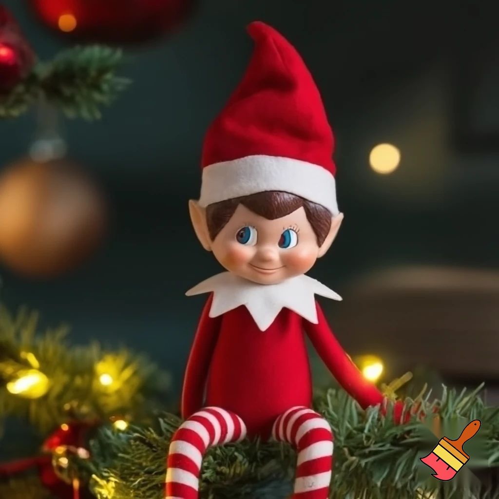 Elf on the shelf Santa Claus hat velvet