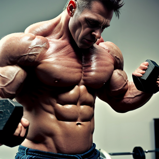 Buff Man using orc muscle growth hormone injection 