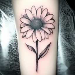 april birth flower tattoo