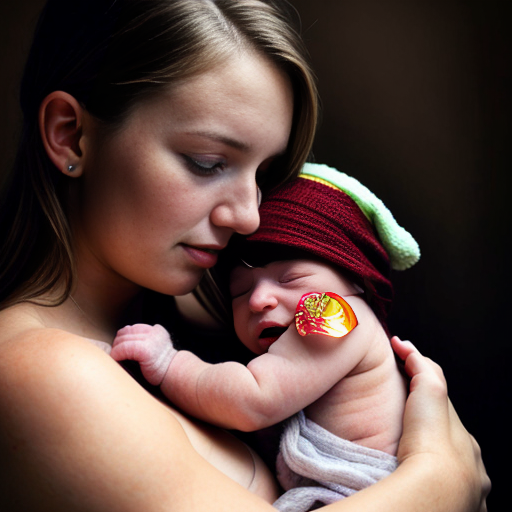 teenage girl breastfeeding her newborn baby