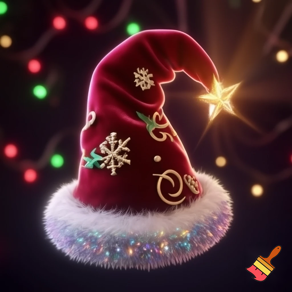 Christmas wizard hat