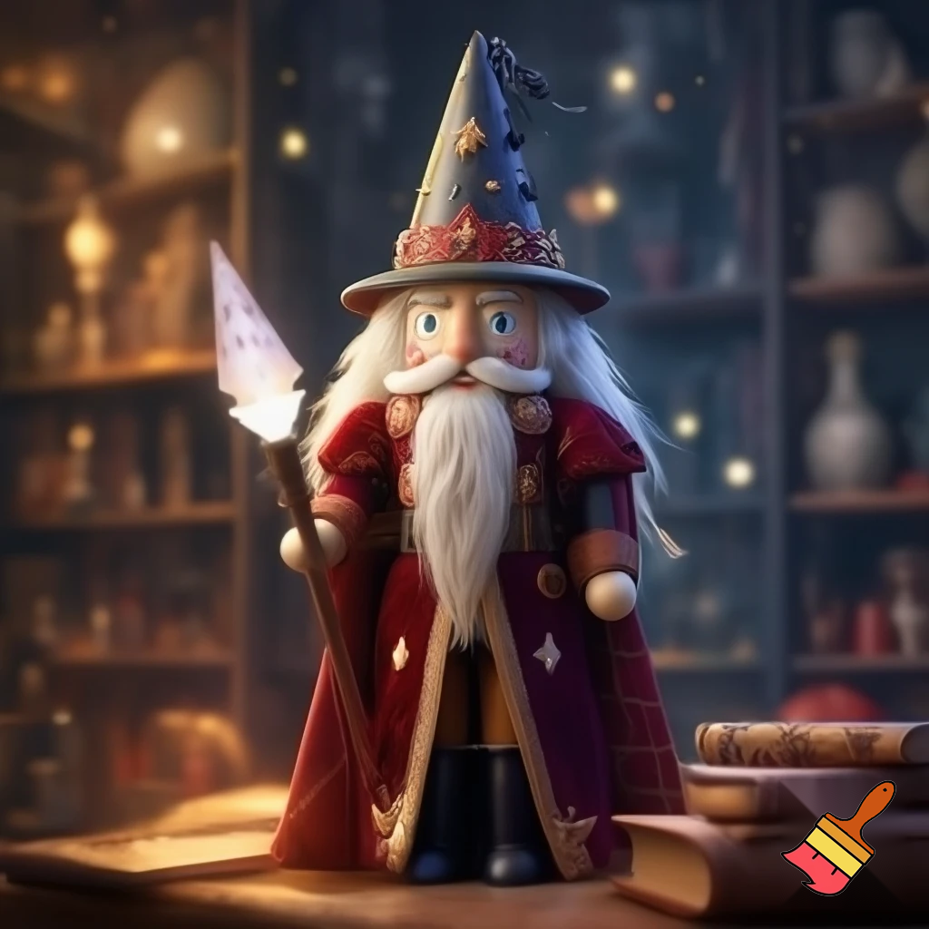 Santa Claus Nutcracker wizard nutcracker📿💫🌟✨⭐️ a wizard hat