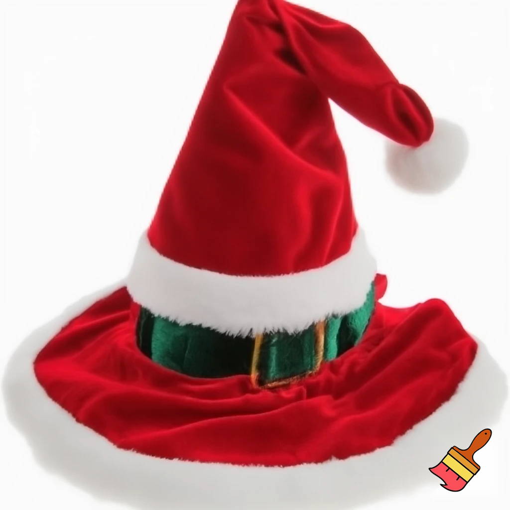 Christmas wizard hat read velvet Santa Claus hat