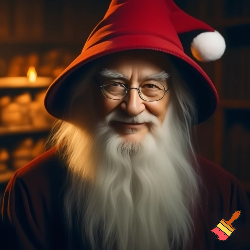 Wizard Christmas hat read