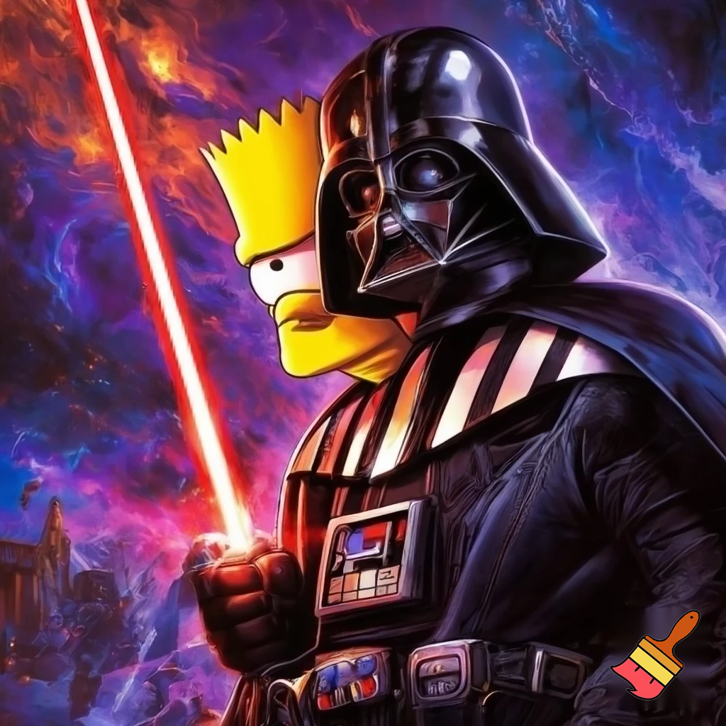 Bart Simpson Darth vader