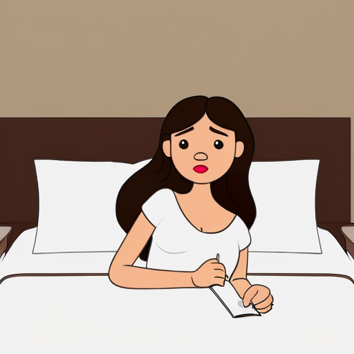 A BROWN girl waking up realistic but cartoon