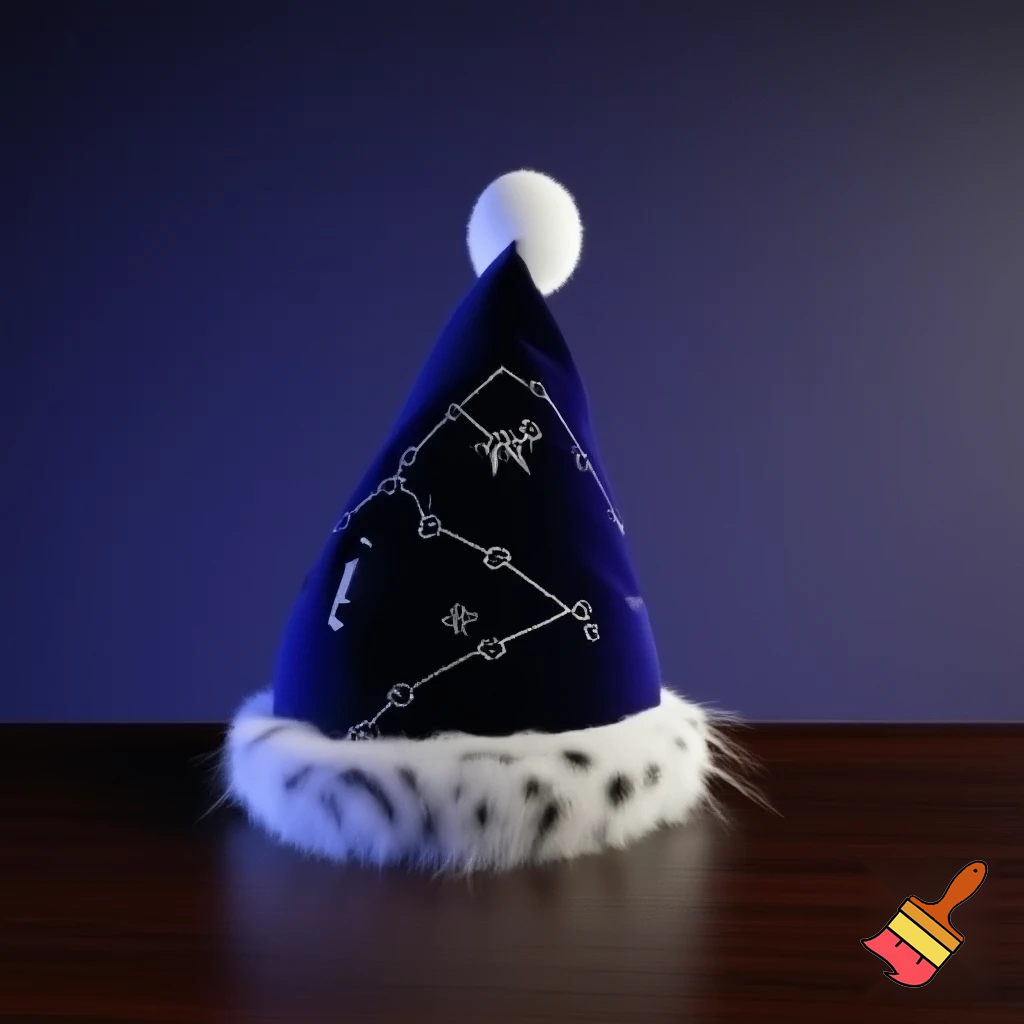 A wizard Christmas hat