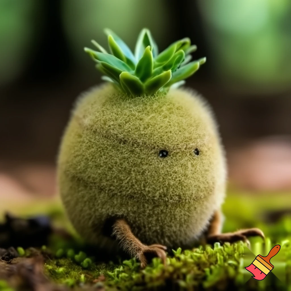 Bearini ananasini with a pineapple body