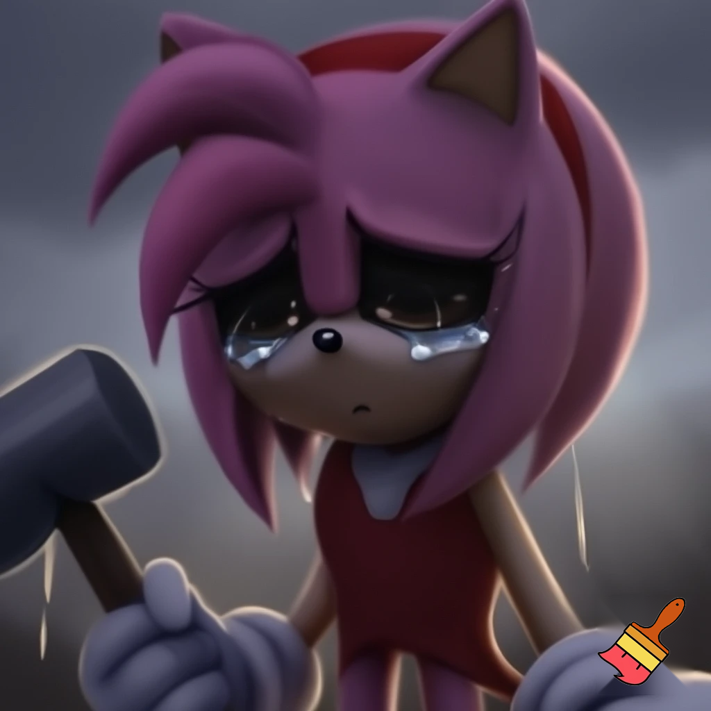 Amy rose crying 
