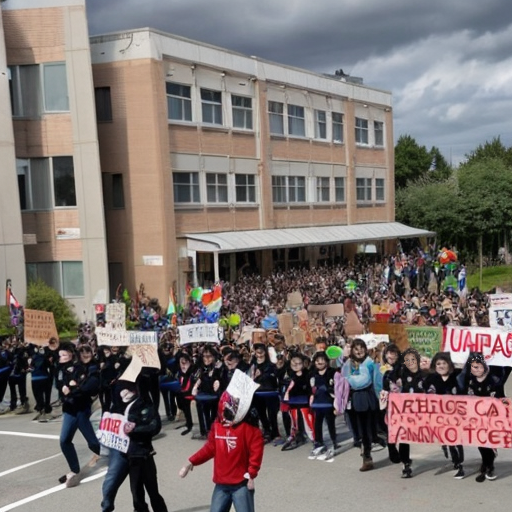 anime charachter REBELLING against WOKE and include ALOT of thunder 
emphasising there stanse on matter 
Put american and israely flags
make the charachters younger school children (PROTEST BY SCHOOL KIDS)
