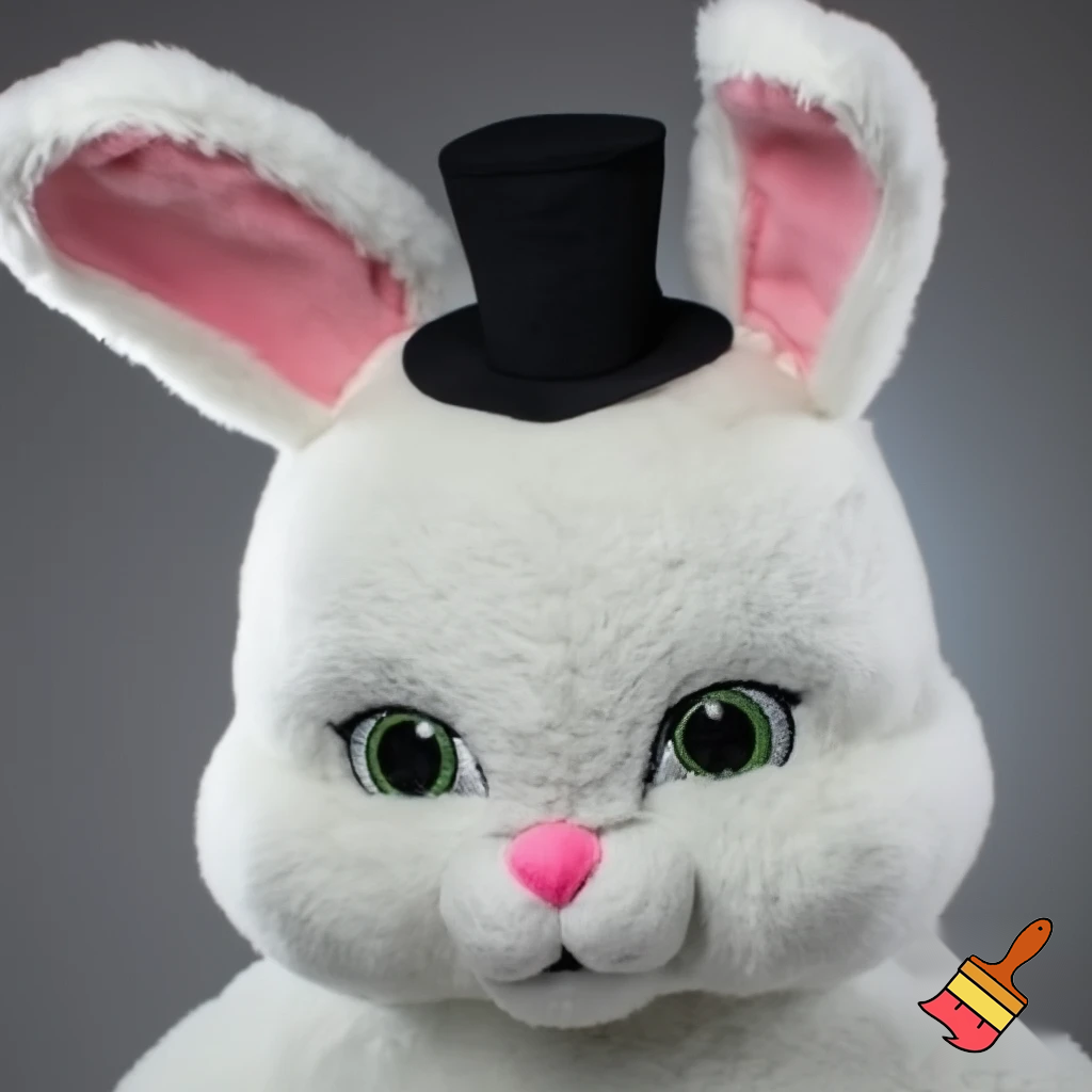 🏰 a chair van chair Easter bunny chair
Easter bunny with a top hat mascot costume