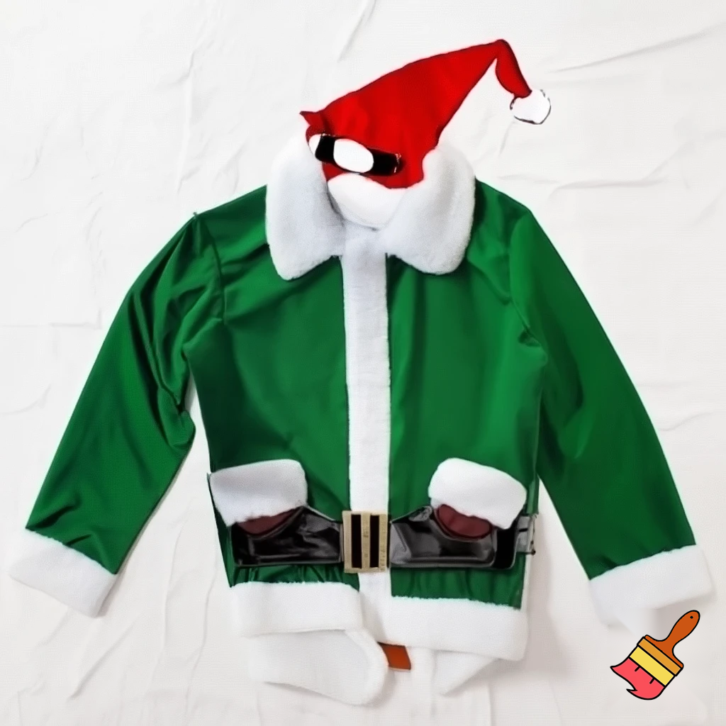 A wizard jacket Christmas jacket Santa Claus wizard Christmas shoes Christmas wizard hat a large one